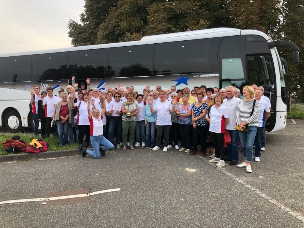 Une partie des Cigognes ayant participée à la 21 ème WWM de randonnée  2024 à FILZMOOS