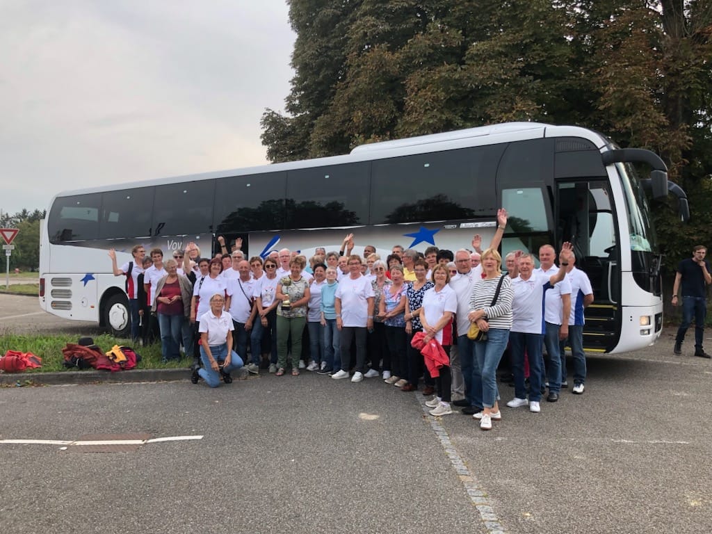 Une partie des Cigognes ayant participée à la 21 ème WWM de randonnée  2024 à FILZMOOS